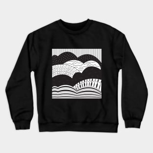 Abstract mountains and sky Crewneck Sweatshirt